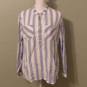 Eden & Olivia Button Down Oversized Top